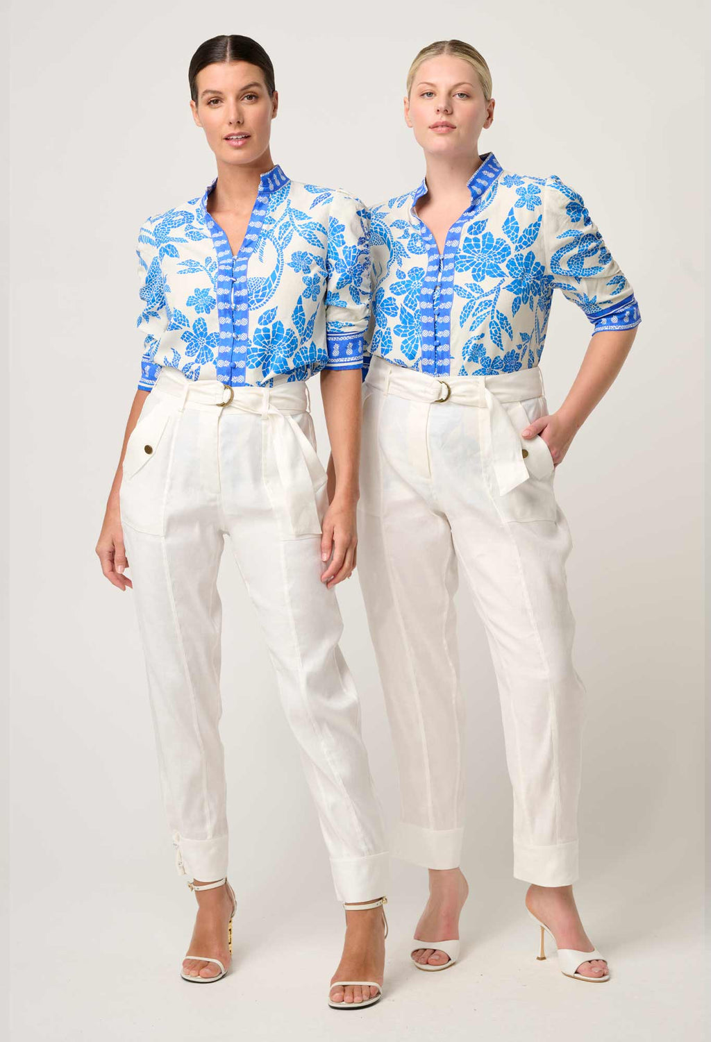 TRINIDAD LINEN VISCOSE BUTTON CUFF PANT