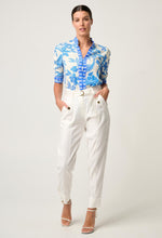 TRINIDAD LINEN VISCOSE BUTTON CUFF PANT