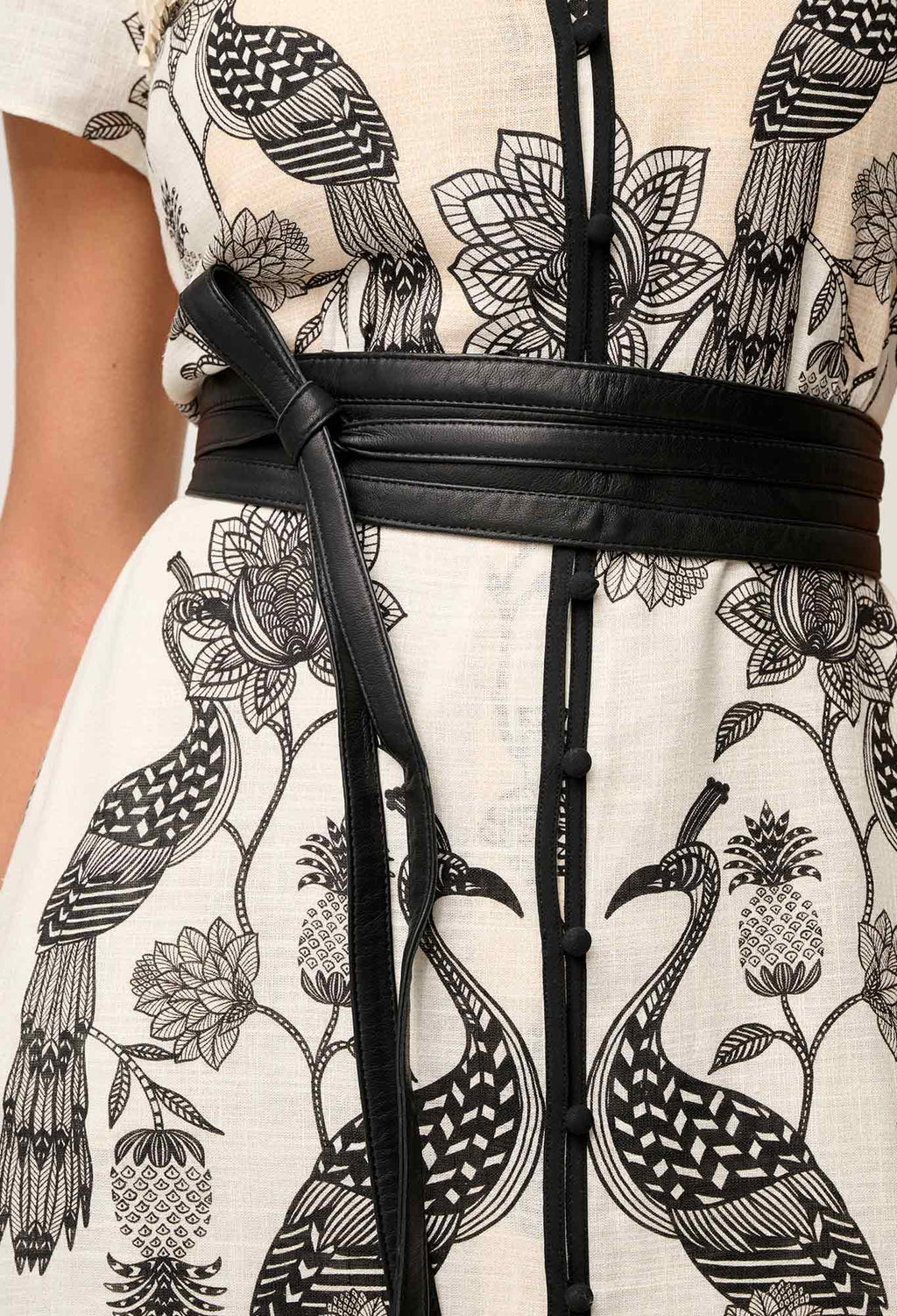 XANTHIA DIAMOND SMOCK YOKE DRESS