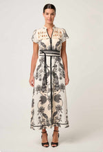 XANTHIA DIAMOND SMOCK YOKE DRESS