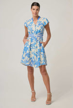ADRIANA LINEN VISCOSE YOKE DRESS