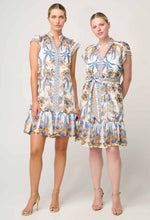 SORAYA COTTON SILK PLACEMENT DRESS