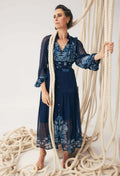 SLOANE VISCOSE CHIFFON PLACEMENT PRINT MIDI DRESS