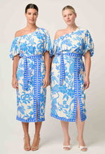 ZENOBIA CONTRAST TRIM DOBBY MIDI SKIRT