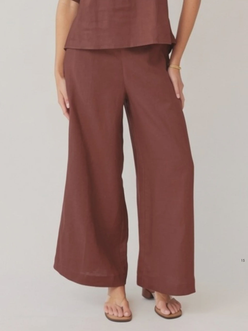 PALAZZO PANT - MOCHA
