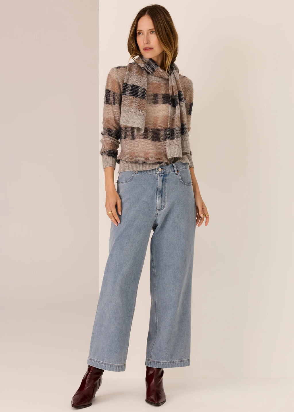 CIARA STRIPE TEXTURED KNIT
