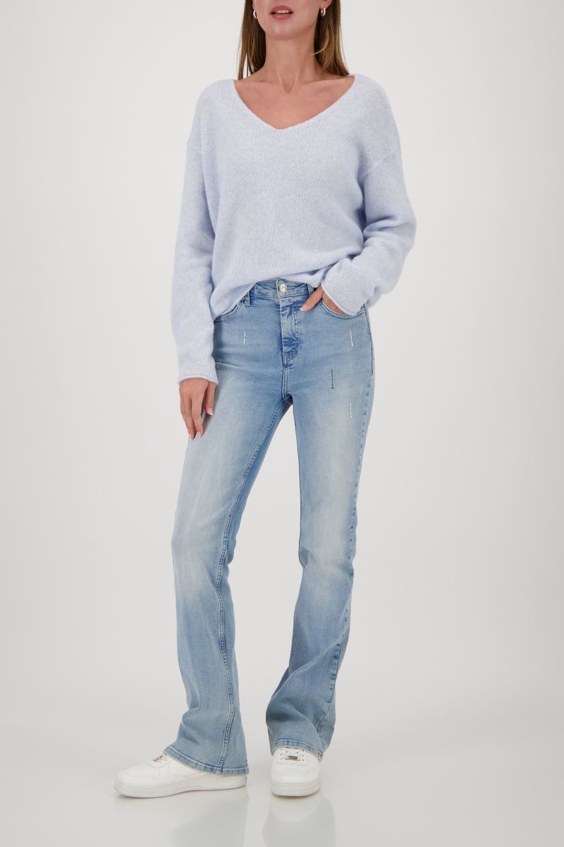 FLEECE SWEATER - ICE BLUE