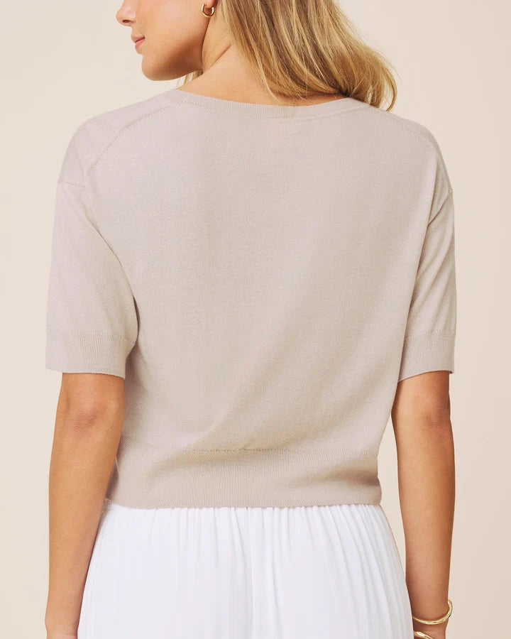ERICA SHORT SLEEVE SWEATER
