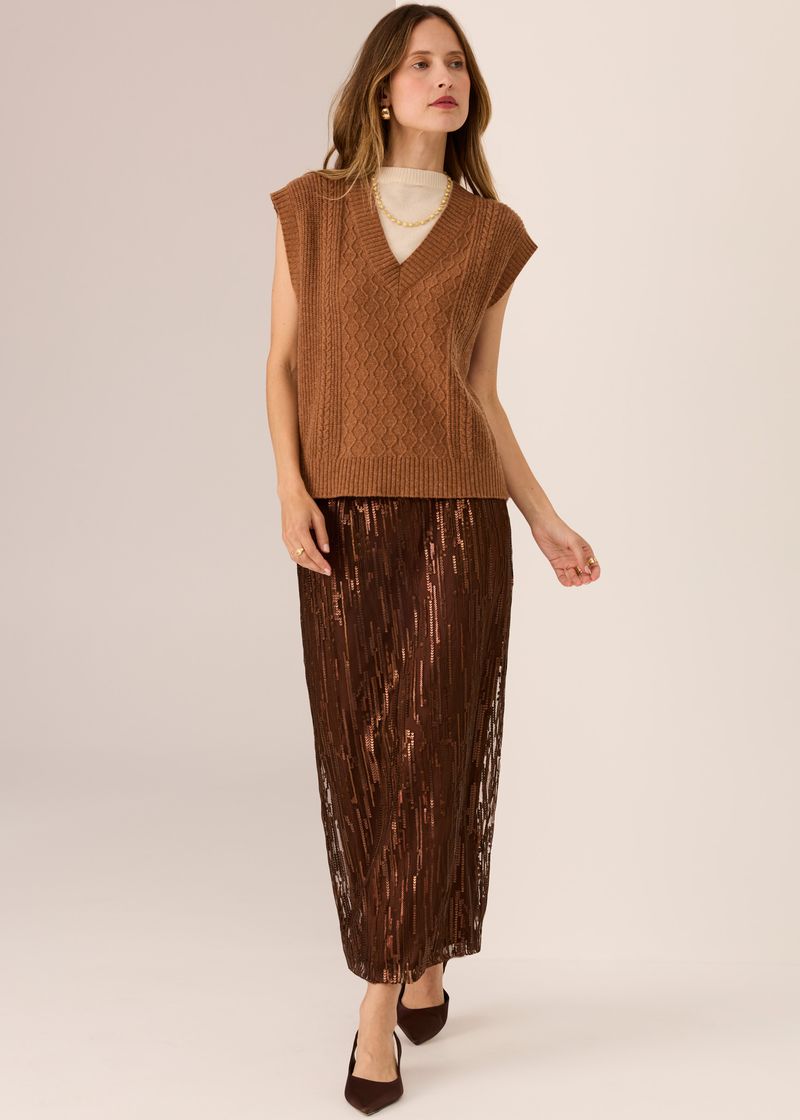 LOREN CABLE VEST