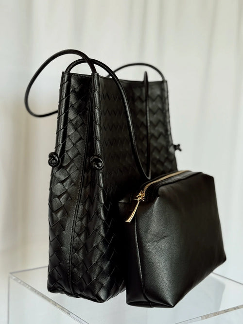 ANNA WOVEN TOTE