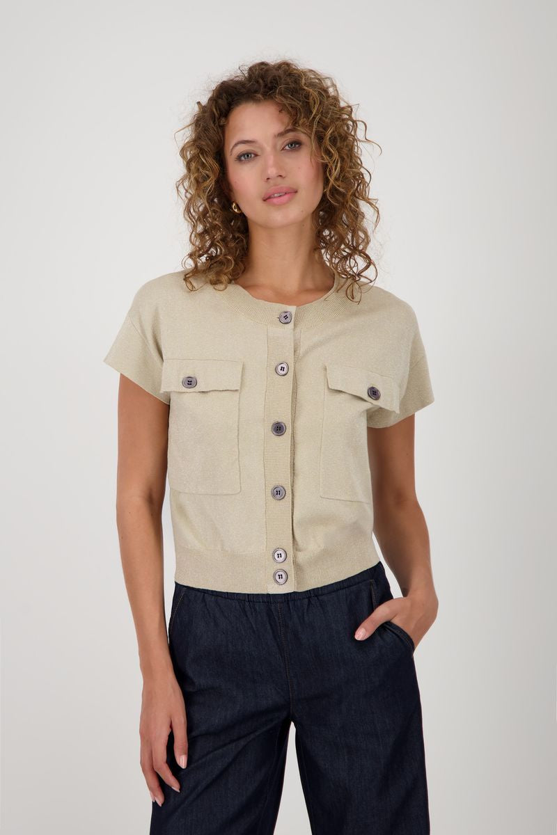 JACKET KNITTED VEST W/LUREX