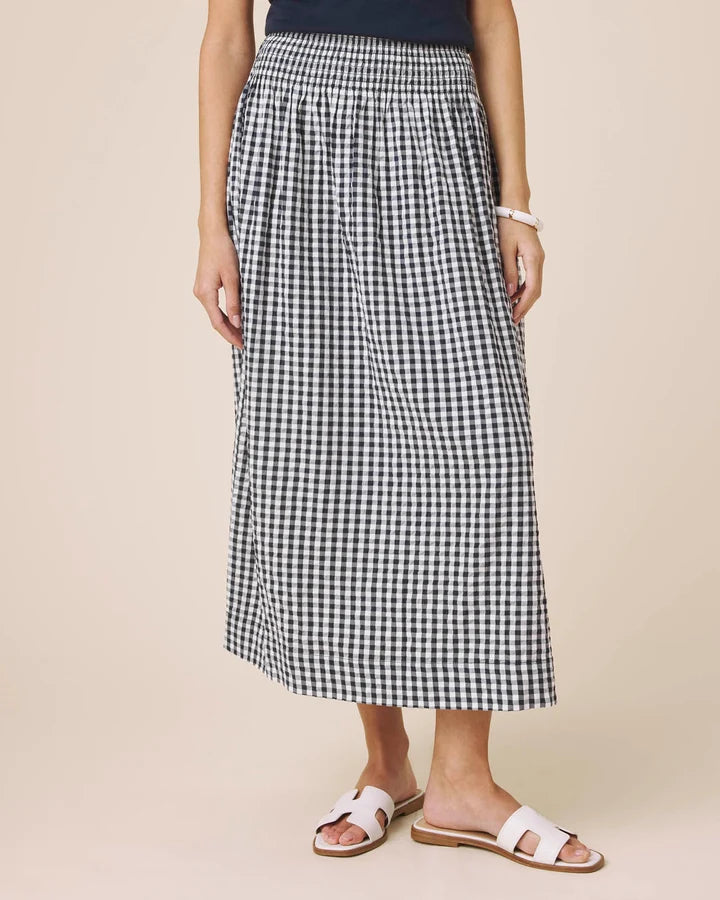 GIGI GINGHAM MIDI SKIRT