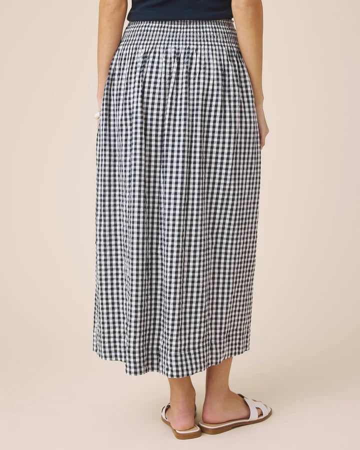 GIGI GINGHAM MIDI SKIRT