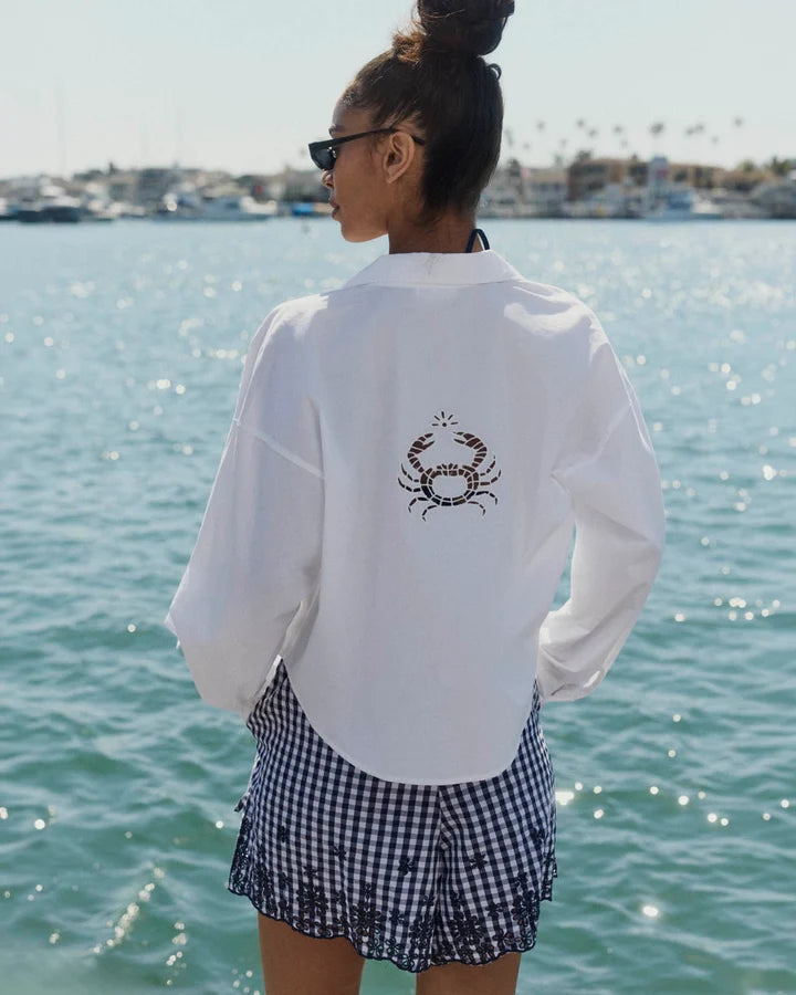 MALLORY POPLIN BUTTON DOWN