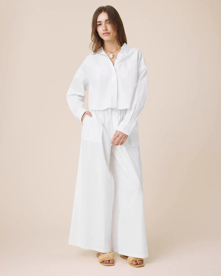 MALLORY POPLIN BUTTON DOWN