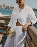 CAPRICE STAR BUTTON DOWN WHITE