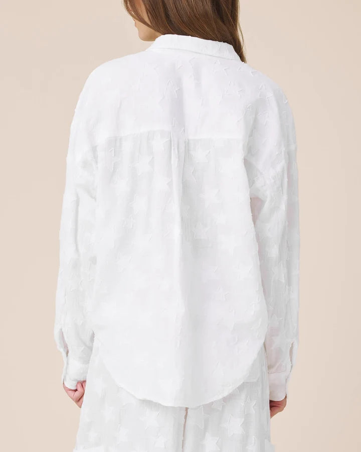 CAPRICE STAR BUTTON DOWN WHITE