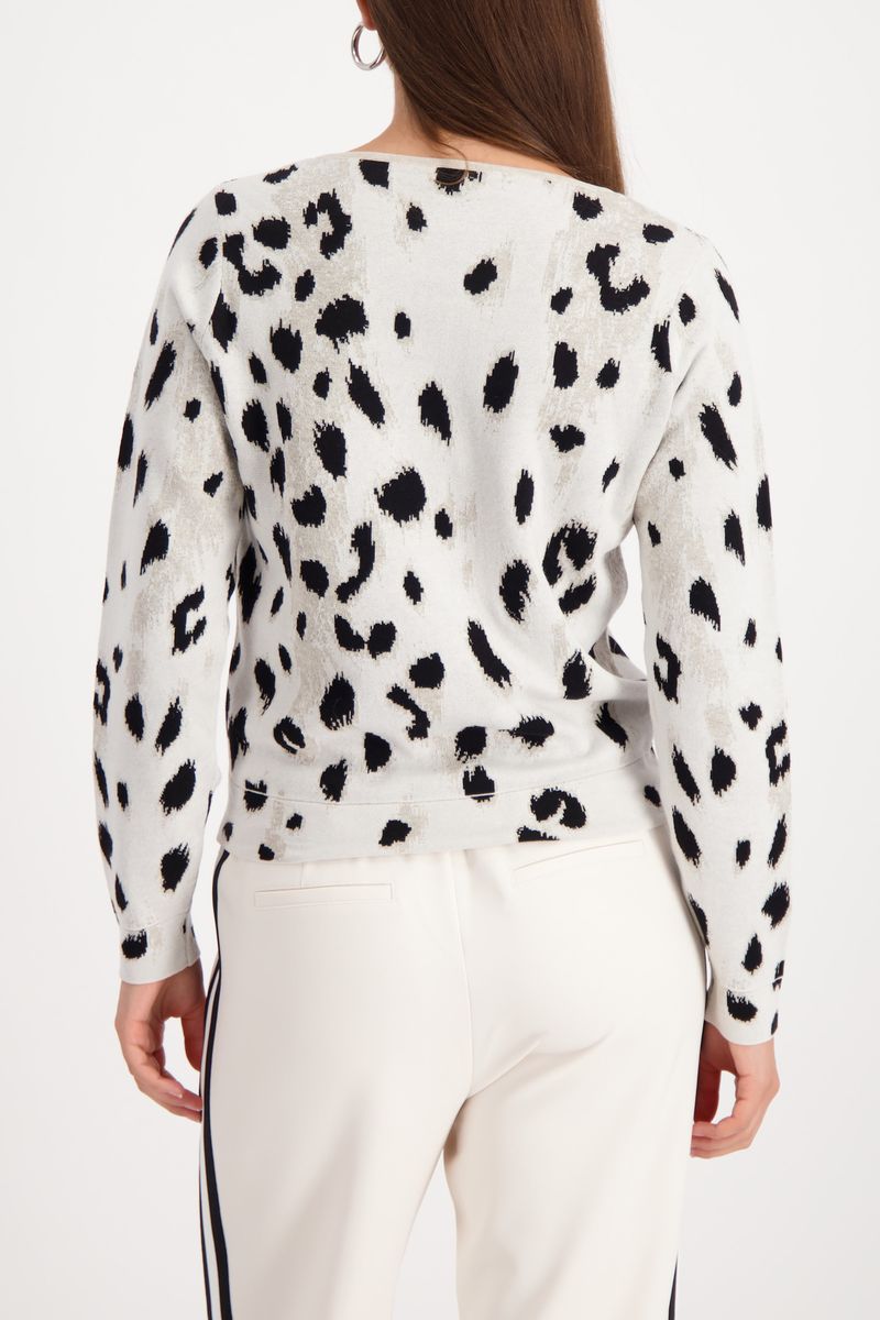 LEO JACQUARD SWEATER- OFF WHITE