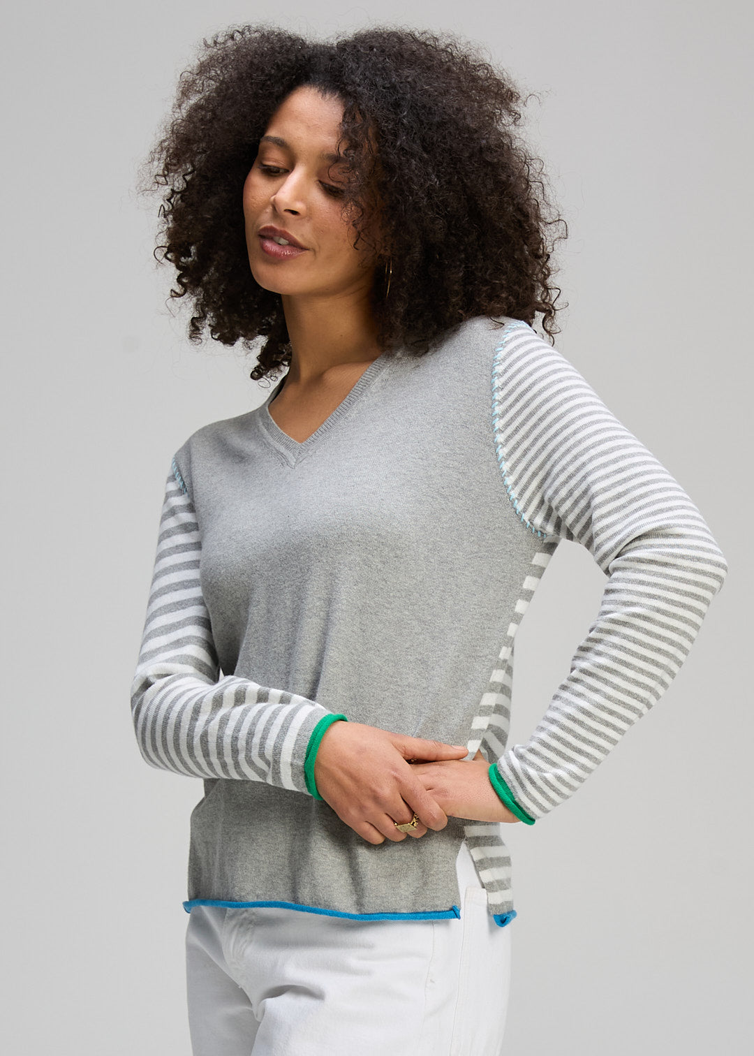 VARIED STRIPE JUMPER