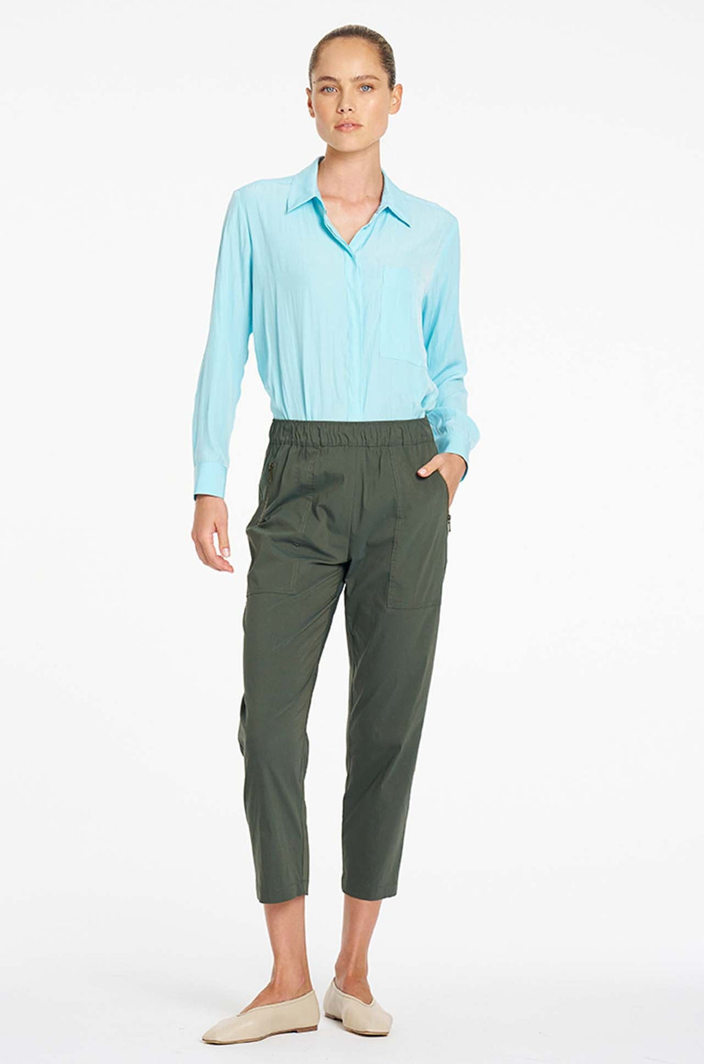 ZIP TAPERED PANT