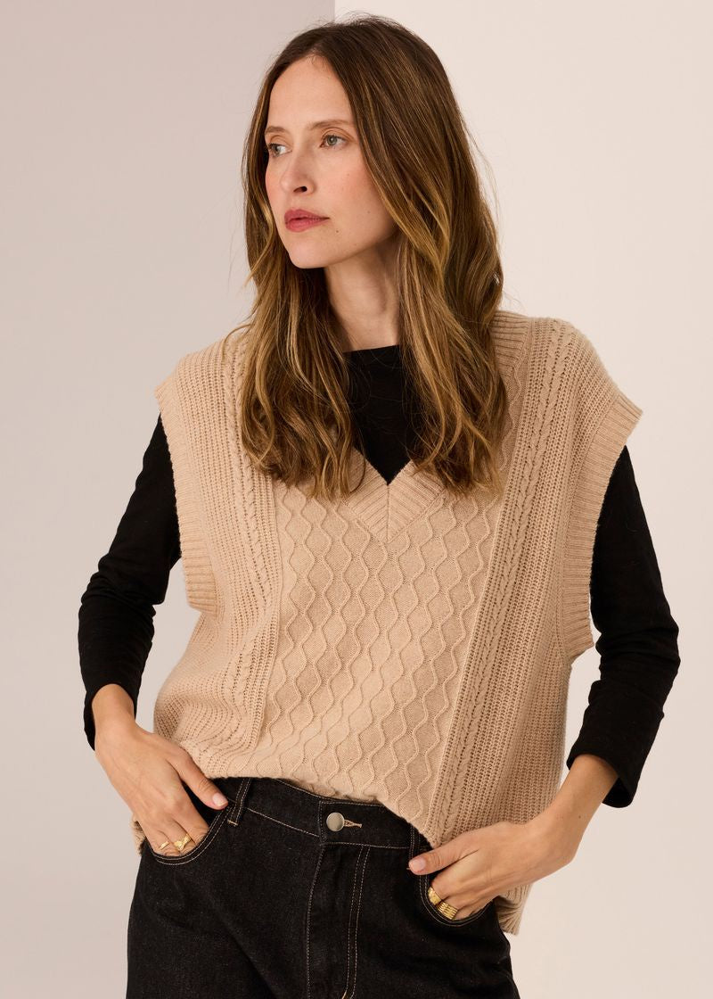 LOREN CABLE VEST