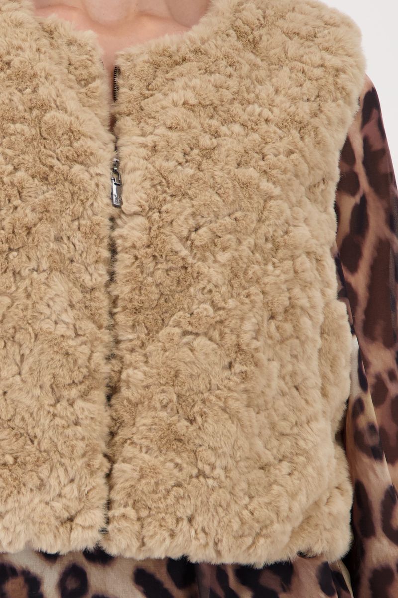 WAIST COAT FAKE FUR