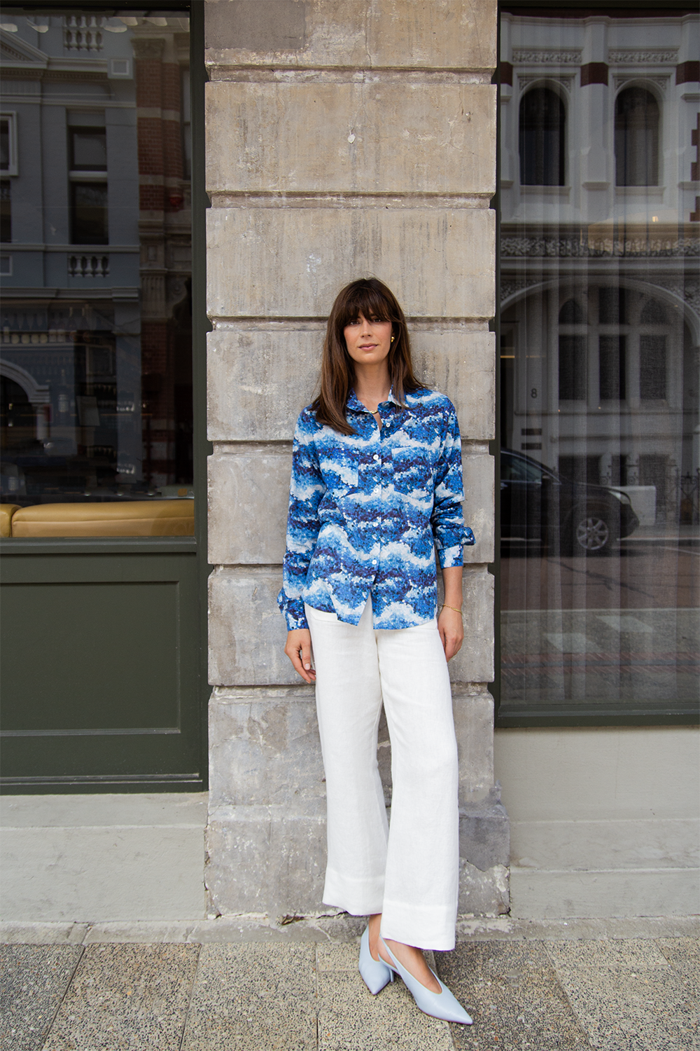 HAILEY SHIRT BLUE MOSAIC