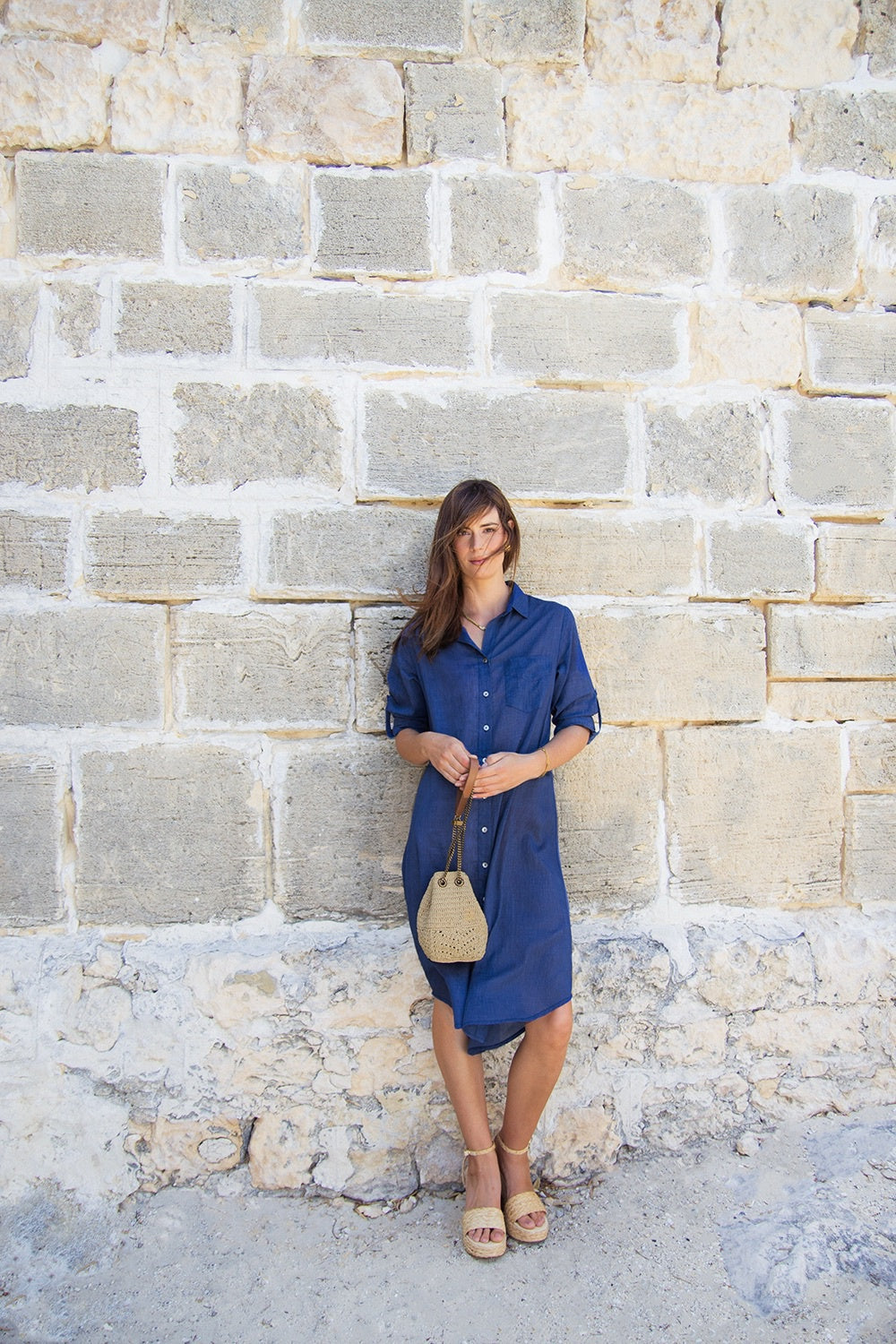 HAILEY SHIRTDRESS NAVY