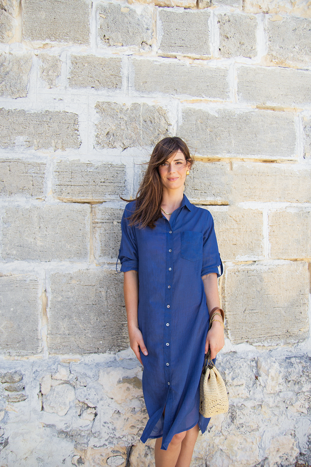 HAILEY SHIRTDRESS NAVY