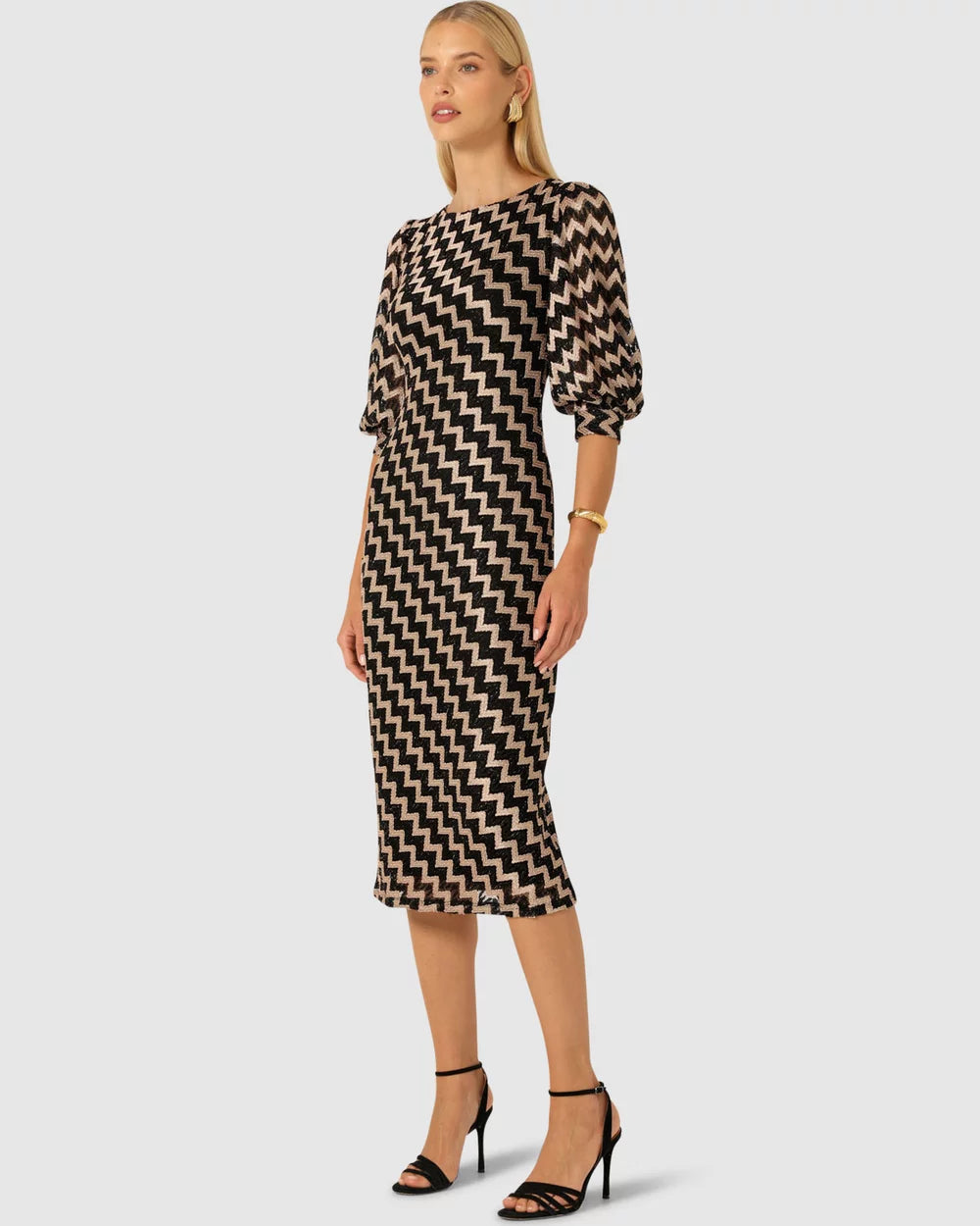 HEART OF PARIS DRESS IN CHEVRON LACE