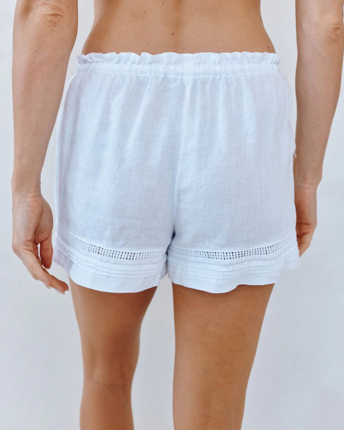 LATTICE PINTUCK SHORT