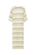 MARIA DRESS - SAGE STRIPE