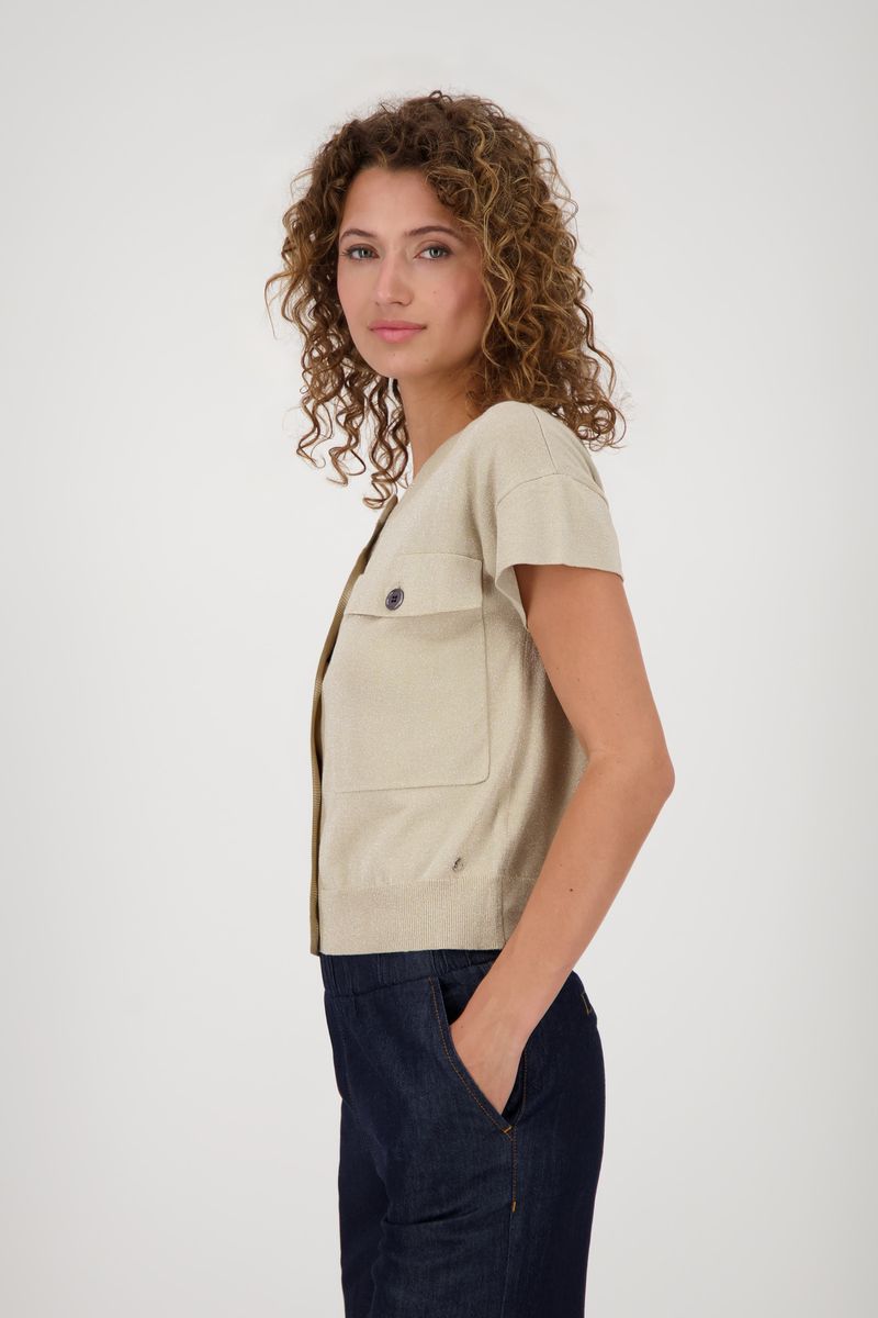 JACKET KNITTED VEST W/LUREX