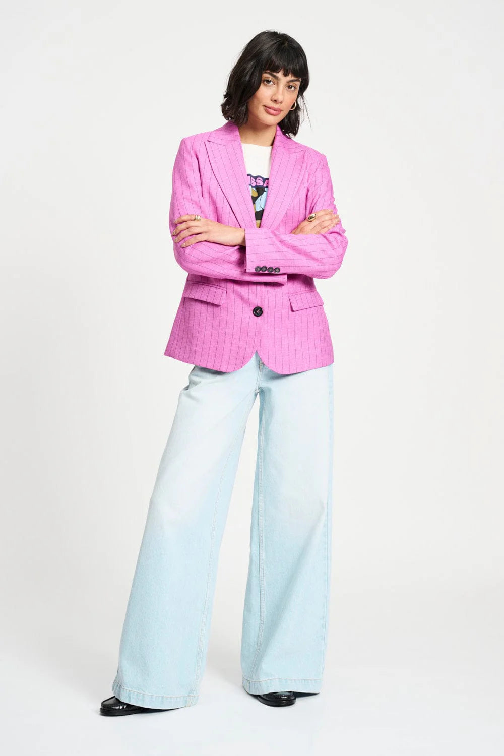 BLAZER ROSE DOUX STRIPED