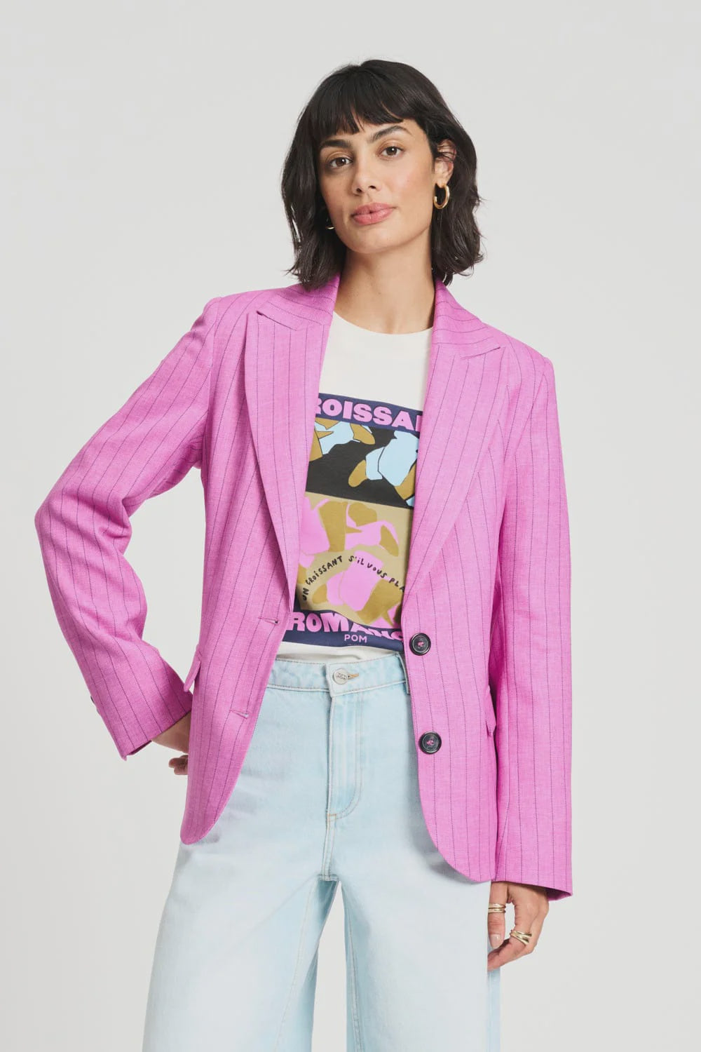 BLAZER ROSE DOUX STRIPED