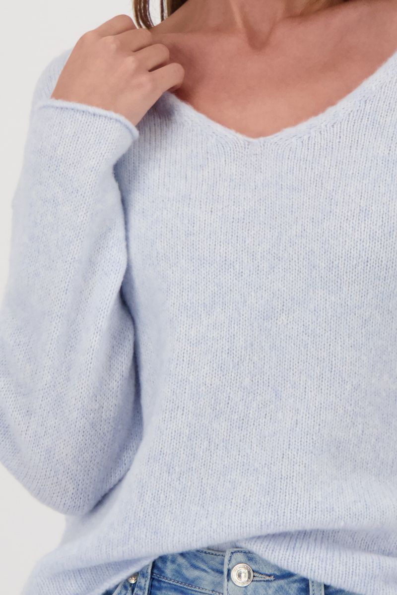 FLEECE SWEATER - ICE BLUE
