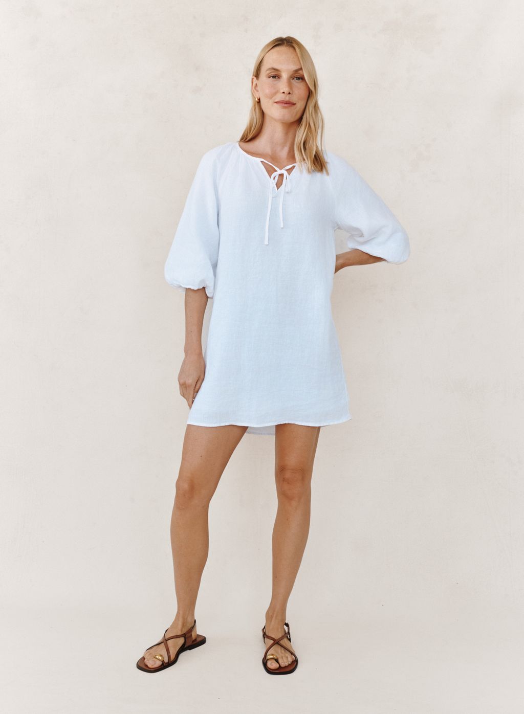 PULLOVER PUFF SLEEVE DRESS